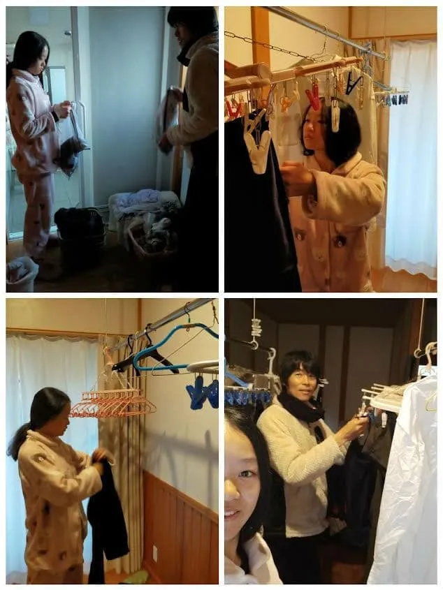 娘と取り組む愛と感動の洗濯物干し